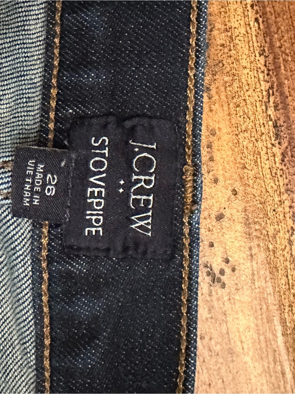 J. Crew Women's Dark Navy Straight Jeans - Picture 3 of 4